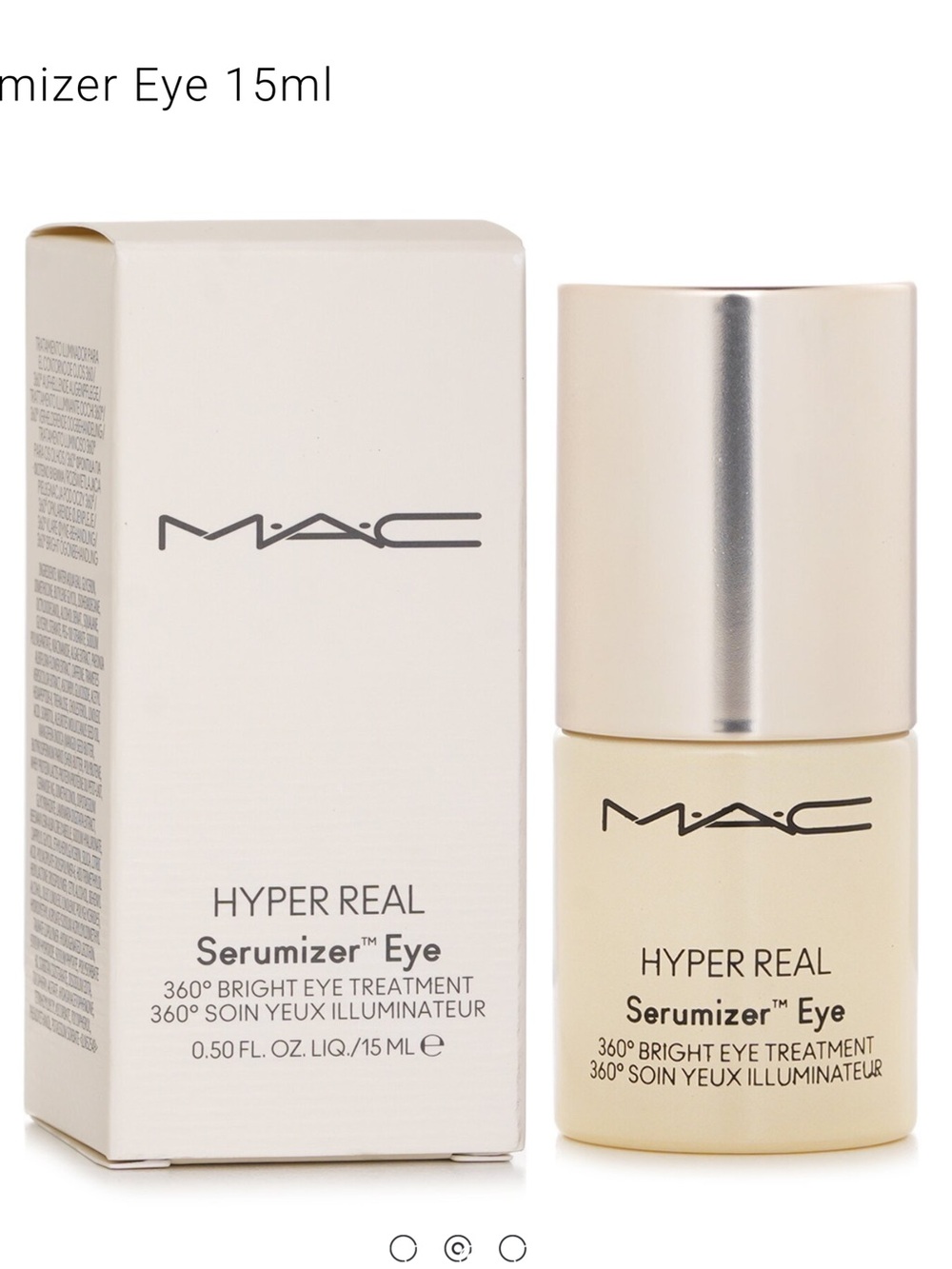MAC Hyper Real Serumizer .50oz or 15ml - Brand New In Box